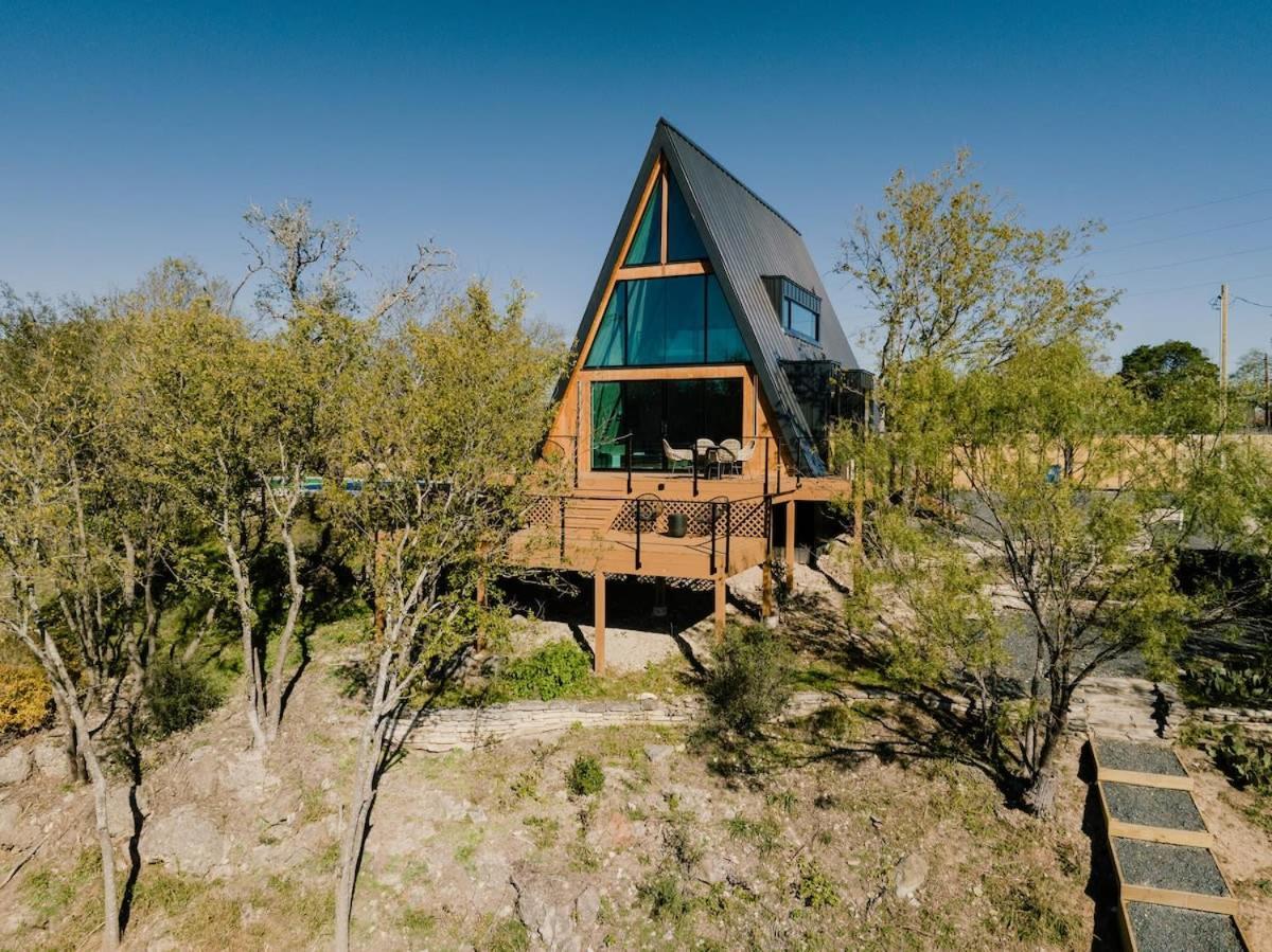 The Pedernales A-Frame Villa Fredericksburg Exterior foto